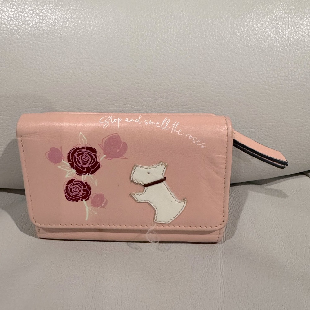 Radley London Leather “Stop and Smell the Roses” Wallet🌹